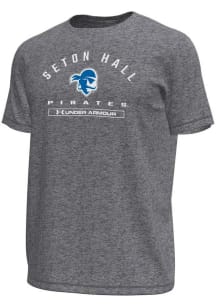 Under Armour Seton Hall Pirates Grey Name Tech Stretch Short Sleeve T Shirt