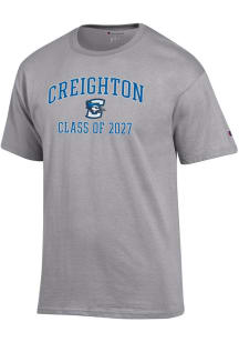Champion Creighton Bluejays Grey Font Class of 2027 Jersey Short Sleeve T Shirt