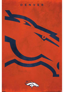 Denver Broncos Logo 25 Unframed Poster