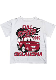 Vive La Fete Oklahoma Sooners Toddler White Full Speed Short Sleeve T-Shirt