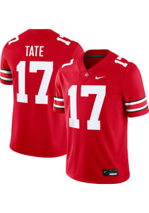 Carnell Tate  Nike Ohio State Buckeyes Red Name and Number Football Jersey