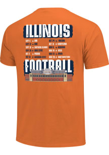 Illinois Fighting Illini Orange 2026 Football Schedule Short Sleeve T Shirt