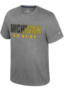 Colosseum Michigan Wolverines Youth Grey Ortiz Short Sleeve T-Shirt