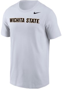Nike Wichita State Shockers White Wordmark Core Short Sleeve T Shirt