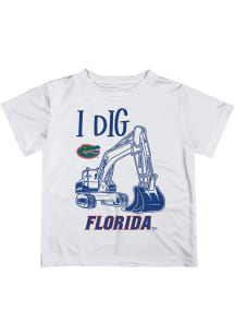 Vive La Fete Florida Gators Infant Excavator Short Sleeve T-Shirt White