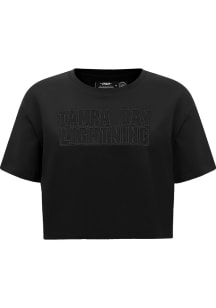 Pro Standard Tampa Bay Lightning Womens Black Neutral Short Sleeve T-Shirt