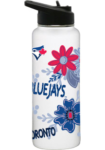 Toronto Blue Jays Let's Go Team  34oz Quencher Stainless Steel Bottle - White