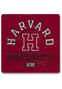 Legacy Harvard Crimson Square Wood Magnet Magnet