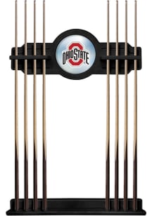 Ohio State Buckeyes Solid Wood Cue Rack Pool Table