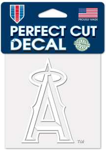 Los Angeles Angels 4x4 Logo Auto Decal - White