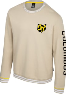 Columbus Crew Mens Tan Columbus Crew Long Sleeve Fashion Sweatshirt