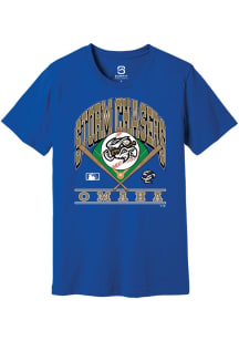 Summit Sportswear Omaha Storm Chasers Blue Homefield Short Sleeve Fashion T Shirt