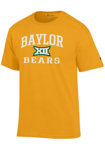 Champion Baylor Bears Gold B12 Arch Jersey Short Sleeve T Shirt