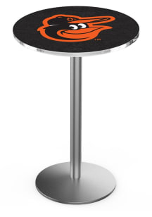 Baltimore Orioles Stainless Round Base Pub Table