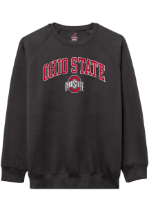 Ohio State Buckeyes Mens Black Arch Name Mascot Long Sleeve Crew Sweatshirt