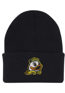 LogoFit Oregon Ducks Black North Pole Youth Knit Hat