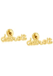Detroit EB & Co Script Stud Womens Earrings