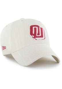47 Oklahoma Sooners Slub Twill Clean Up Adjustable Hat - White