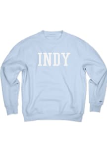 Blue 84 Indianapolis Womens Light Blue Indy embroidery Crew Sweatshirt