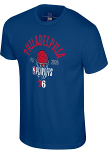 Philadelphia 76ers Blue 2026 Playoff Participant Stand Back Short Sleeve T Shirt