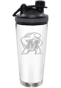 Maryland Terrapins 24oz Stainless Steel Bottle - White