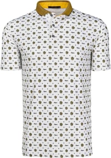 Greyson Missouri Tigers Mens Black All over print Short Sleeve Fashion Polo