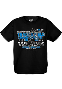 Blue 84 Big Ten Youth Black 2026 Big Ten Outdoor Track & Field Championships Short Sleeve T-Shirt