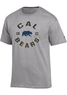 Champion Cal Golden Bears Grey Jersey Short Sleeve T Shirt