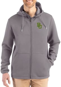 Cutter and Buck Baylor Bears Mens Graphite Epic Comfort Full Zip Light Weight Jacket