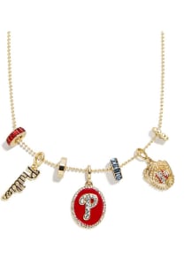 BaubleBar Philadelphia Phillies 5 Charm Womens Necklace