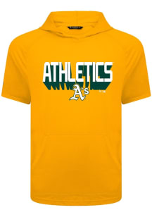 Levelwear Oakland Athletics Gold Phase Retro 3D Short Sleeve Hoods