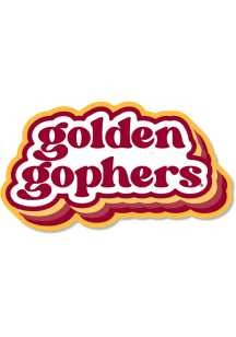 Minnesota Golden Gophers Triple Outline Stickers - Red
