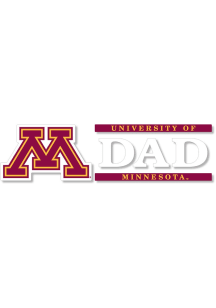Minnesota Golden Gophers  Auto Decal - Maroon