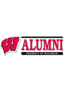 Wisconsin Badgers 6x2 Alumni Auto Decal - Red