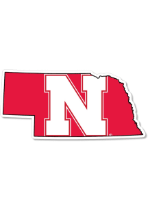 Nebraska Cornhuskers  Auto Decal - Red