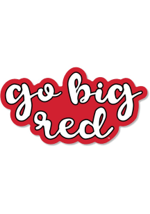Nebraska Cornhuskers Go Big Red Stickers -
