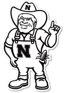 Nebraska Cornhuskers  Auto Decal - Black