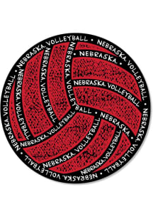 Nebraska Cornhuskers Volleyball Stickers - Scarlet Red