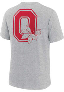Nike Ohio State Buckeyes Grey Legacy 2 Hit Short Sleeve Fashion T Shirt