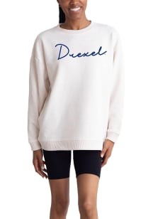 Drexel Dragons Womens Yellow Warm Up Crew Sweatshirt