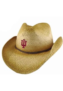 LogoFit Indiana Hoosiers Natural Wrangler Mens Cowboy Hat