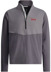 Zero Restriction Nebraska Cornhuskers Mens Dark Grey Hex Long Sleeve Qtr Zip Pullover