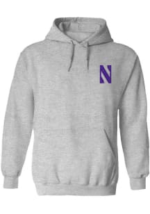 Vive La Fete Northwestern Wildcats Womens Ash Impressions Hooded Sweatshirt