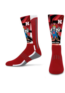 Nebraska Cornhuskers Mascot Retro Vibes Mens Crew Socks