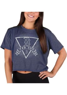 Concepts Sport Boston Red Sox Womens Navy Blue Quest Short Sleeve T-Shirt
