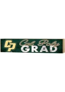 KH Sports Fan Cal Poly Mustangs 3x13 Block Sign Grad Sign - Green
