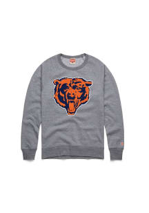 Homage Chicago Bears Mens Grey Primary Logo Long Sleeve Fashion Sweatshirt