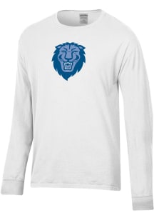 ComfortWash Columbia College Cougars White Garment Dyed Long Sleeve T Shirt