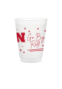 Nebraska Cornhuskers 8pk Flex Party Reusable Disposable Cups