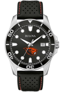 Bulova Oregon State Beavers Sport Leather Mens Watch
